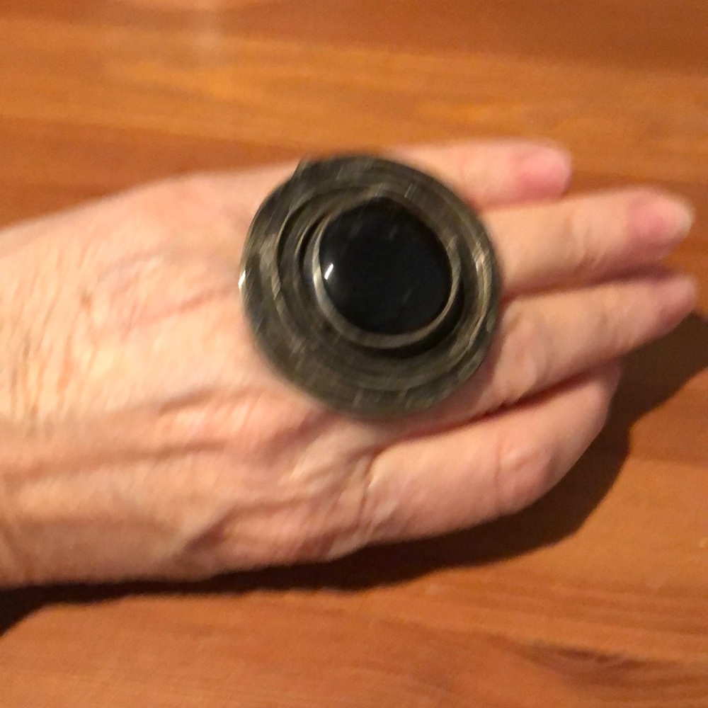 Silver And Black Statement Ring! - image 2